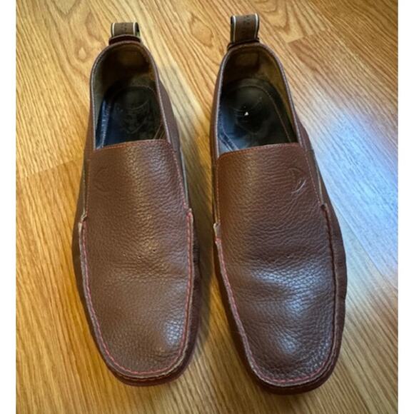 Michael Toschi Onda SE Driving Shoes Chocolate/Red Sole 10 - Picture 6 of 7